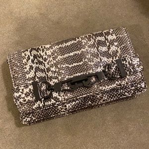 Rachel Zoe Snakeskin print clutch and crossbody bag NWT